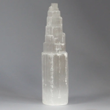 Ancient Természetes Szelenit Torony - 20 cm gyógyhatású készítmény