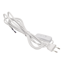 Anco 321333 250V Hálózati tápkábel + kapcsoló 2m - Fehér (321333) kábel és adapter