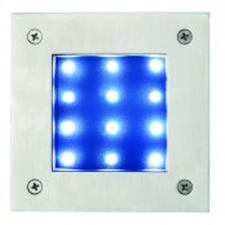Anco Electrics Kft. Sülly. szögletes lámpatest 12LED IP67 Tampico matt króm perem világítás