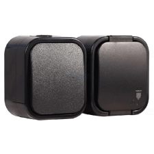 Anco Hydra+ IP54 falon kívüli kapcsoló + földelt dugalj (321672) villanyszerelés