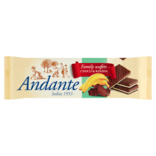 Andante kakaós ostya 130 g kakaós-csokoládés és banános krémmel töltve csokoládé és édesség