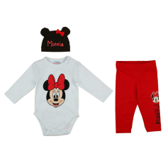 Andrea Kft. 3 részes baba szett Minnie egér mintával