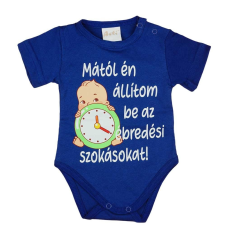 Andrea Kft. Feliratos rövid ujjú kisfiú baba body 92 (47092) kombidressz, body