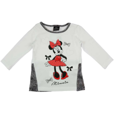 Andrea Kft. Hosszú ujjú kislány tunika Minnie egér mintával