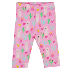 Andrea Kft. Láma mintás pamut hosszú leggings gyerek nadrág