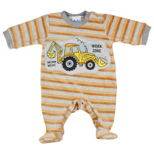 Andrea Kft. "Work Zone" munkagépes hosszú ujjú plüss rugdalózó 22847903074 rugdalózó