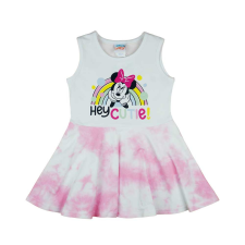 Andrea Kft. Szivárványos, batikolt ujjatlan kislány nyári ruha Minnie egér mintával lányka ruha
