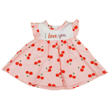 Andrea Kft. Ujjatlan baba ruha cseresznyés mintával lányka ruha