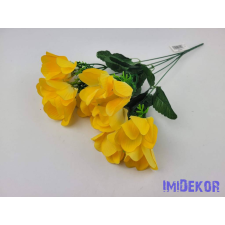  Anemóna 5 ágú selyem csokor 39cm - Sárga dekorációs kellék