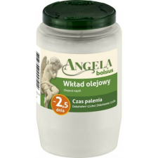 Angela olajmécses 2,5 napos 150g 9,5 cm - Fehér dekorációs kellék