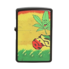 Angelo Angel Benzines öngyújtó fekete színű - Raszta színekkel öngyújtó