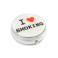 Angelo Kör alakú zsebhamutál -  Love Smoking felirattal hamutartó