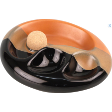 Angelo Trikolor ovális alakú kerámia pipa hamutál, 2 pipa számára hamutartó