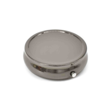 Angelo zsebhamutál, nemesacél - kör alakú - sötét szürke hamutartó