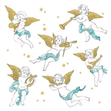  Angels in the Sky papírszalvéta 33x33cm, 20 db-os asztalterítő és szalvéta