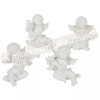  Angyal hangszerrel poly fehér 6cm