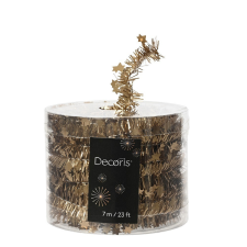  Angyalhaj girland gyömbér barna 3cmx700cm karácsonyfadísz