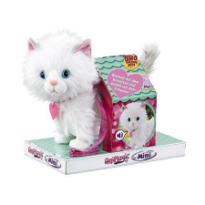 Animagic Mimi sétáló fehér plüsscica 28x23 cm 39320 plüssfigura