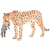 Animal Planet Mojo Fun Cheetah Female with Cub (F7167)