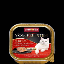 Animonda Animonda Vom Feinsten Gourmet (marha,csirkemell,gyógynövény) alutálkás -Felnőtt macskák részére (100g) macskaeledel