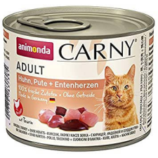 Animonda Carny Adult (csirke,pulyka,kacsaszív) konzerv - Felnőtt macskák részére (200g) macskaeledel