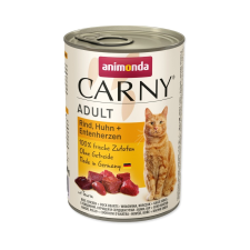 Animonda Carny Adult Konzerv - Marha,csirke és kacsaszív 400g - 1x400g macskaeledel