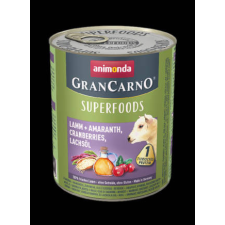 Animonda GranCarno Adult (superfood) konzerv - Felnőtt kutyák részére, bárány, amaránt, áfonya, lazacolaj (800g) kutyaeledel