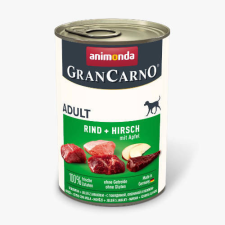 Animonda GranCarno beef + deer with apple Adult (marha, szarvas+alma) konzerv - Felnőtt kutyák részére (400g) kutyaeledel