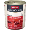 Animonda GranCarno Junior pulykaszíves és marhahúsos konzerv (24 x 800 g) 19.2kg