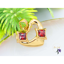  Anita pirosköves medál -18K medál