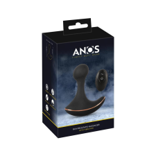 ANOS - akkus, rádiós, vízálló anál vibrátor (fekete) anál