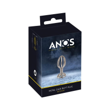 Anos Metal (2,8cm) - kalitkás acél anál dildó (ezüst) műpénisz, dildó