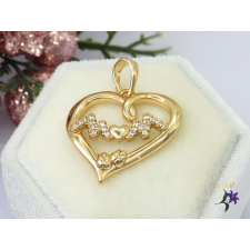  Anriett antiallergén MOM feliatos medál szivecskékkel-18K medál