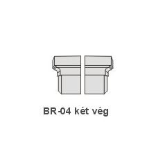 Anro BR-04 díszlécre - Két oldali véglezárás (beforgatás) tapéta, díszléc és más dekoráció