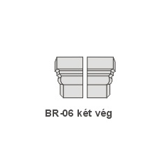Anro BR-06 díszlécre - Két oldali véglezárás (beforgatás) tapéta, díszléc és más dekoráció