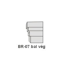 Anro BR-07 díszlécre - Bal oldali véglezárás tapéta, díszléc és más dekoráció