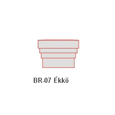 Anro BR-07 Ékkő, pattintós középkonzol - felületkezelt dekoráció