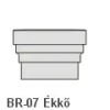 Anro BR-07 Ékkő, pattintós középkonzol - natúr