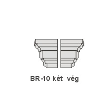 Anro BR-10 díszlécre - Két oldali véglezárás (beforgatás) tapéta, díszléc és más dekoráció