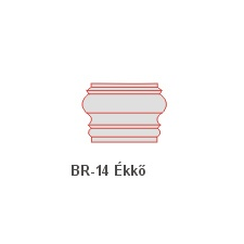 Anro BR-14 Ékkő, pattintós középkonzol - felületkezelt dekoráció