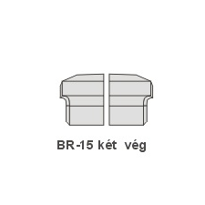 Anro BR-15 díszlécre - Két oldali véglezárás (beforgatás) tapéta, díszléc és más dekoráció