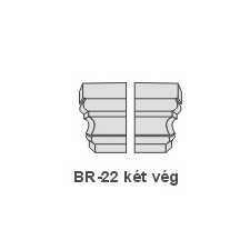 Anro BR-22 díszlécre - Két oldali véglezárás (beforgatás) tapéta, díszléc és más dekoráció