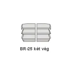 Anro BR-25 díszlécre - Két oldali véglezárás (beforgatás) tapéta, díszléc és más dekoráció