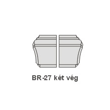 Anro BR-27 díszlécre - Két oldali véglezárás (beforgatás) tapéta, díszléc és más dekoráció