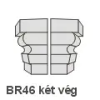 Anro BR-46 díszlécre - Két oldali véglezárás (beforgatás)