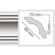 ANRO Decor Plus ütésálló mennyezeti díszléc, holkerléc (C010) tapéta, díszléc és más dekoráció