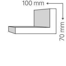 Anro Fűtéscső takaró díszléc KCS-110/E (70x100 mm) tapéta, díszléc és más dekoráció