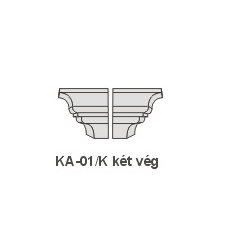 Anro KA-01/K díszlécre - Két oldali véglezárás (beforgatás) tapéta, díszléc és más dekoráció