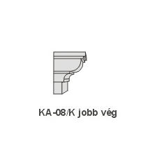 Anro KA-08/K díszlécre - Jobb oldali véglezárás tapéta, díszléc és más dekoráció