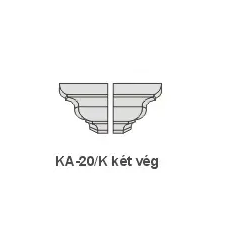 Anro KA-20/K díszlécre - Két oldali véglezárás (beforgatás) tapéta, díszléc és más dekoráció